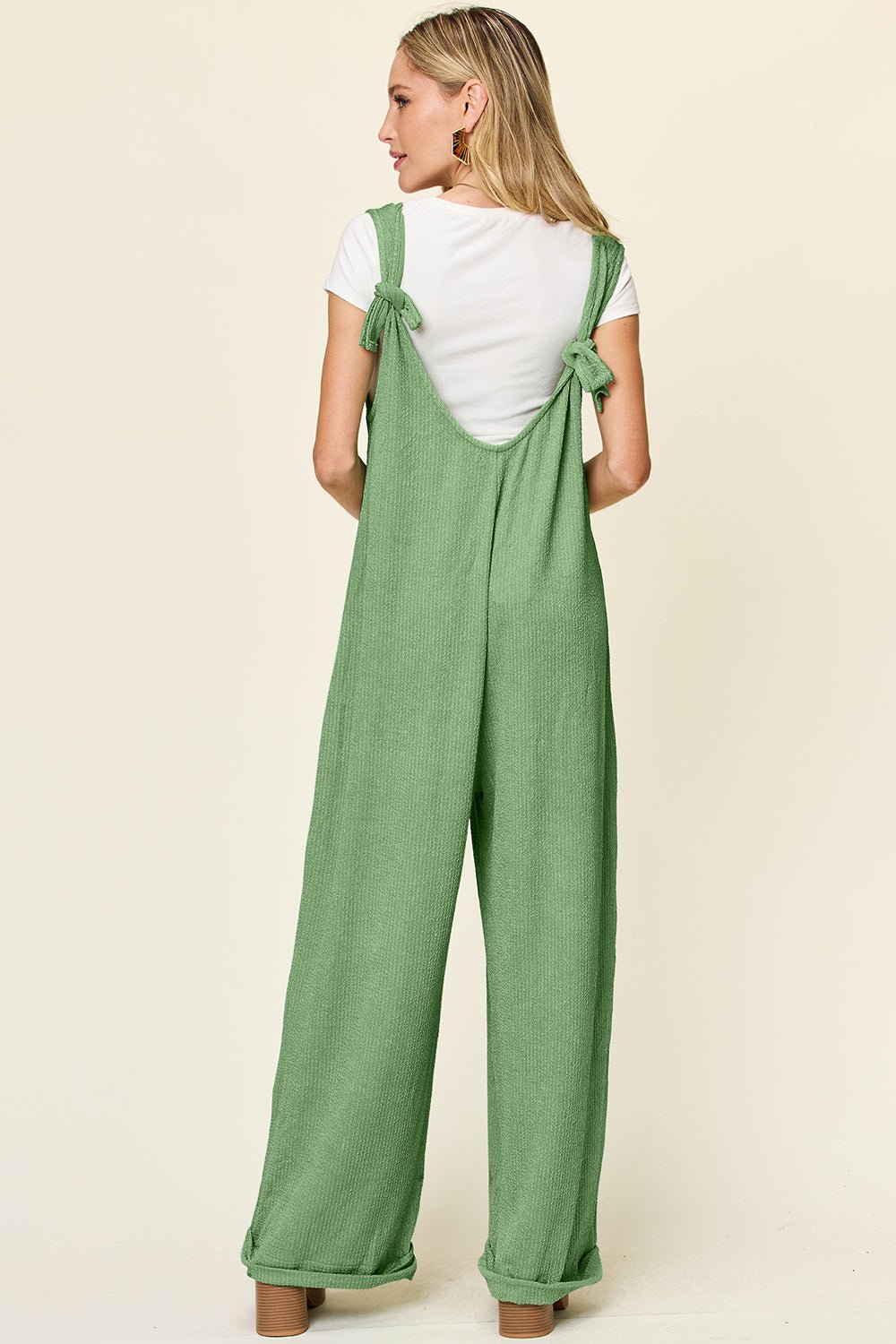 Double Take - Sleeveless Wide Leg Jumpsuit