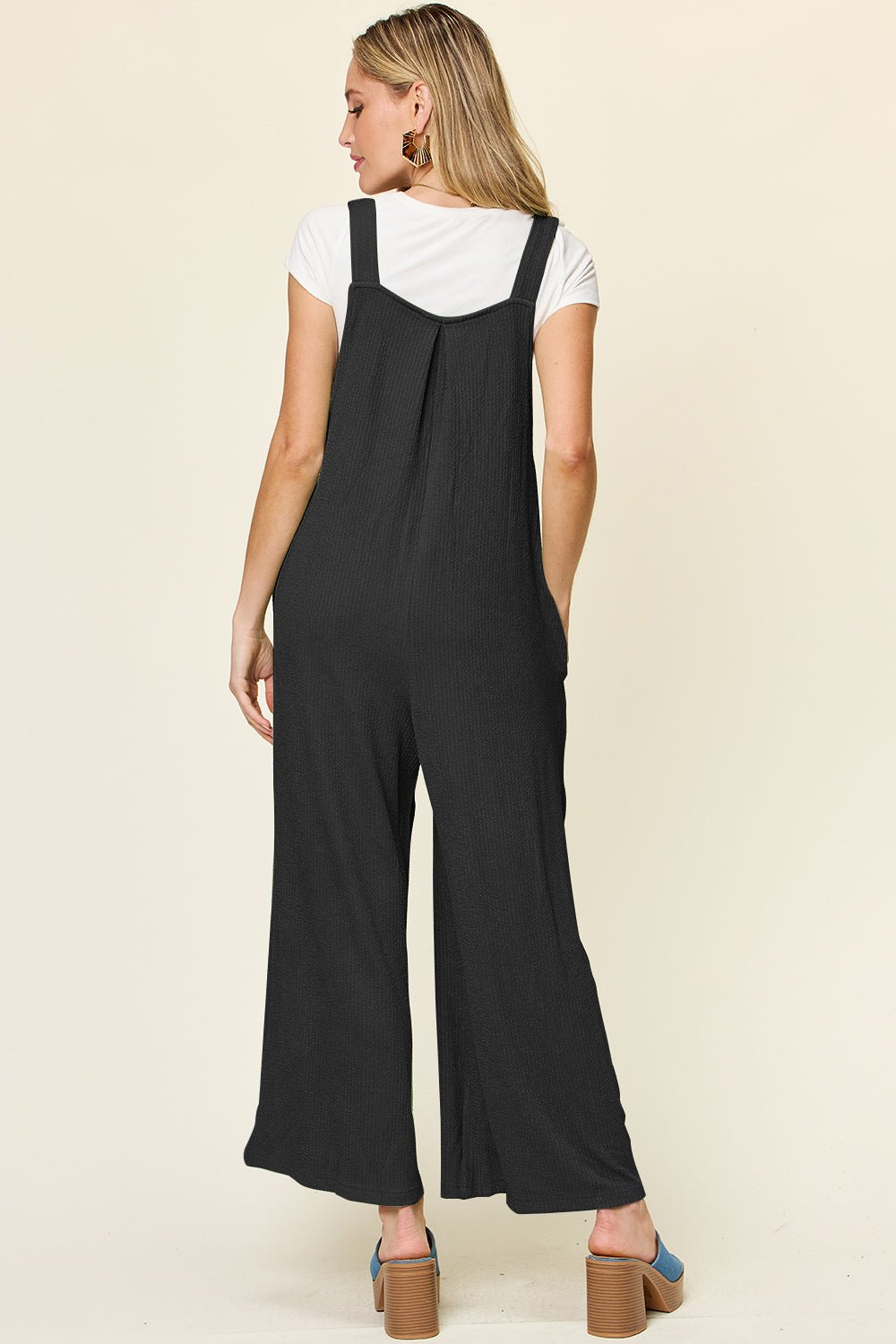 Double Take - Sleeveless Wide Leg Overalls