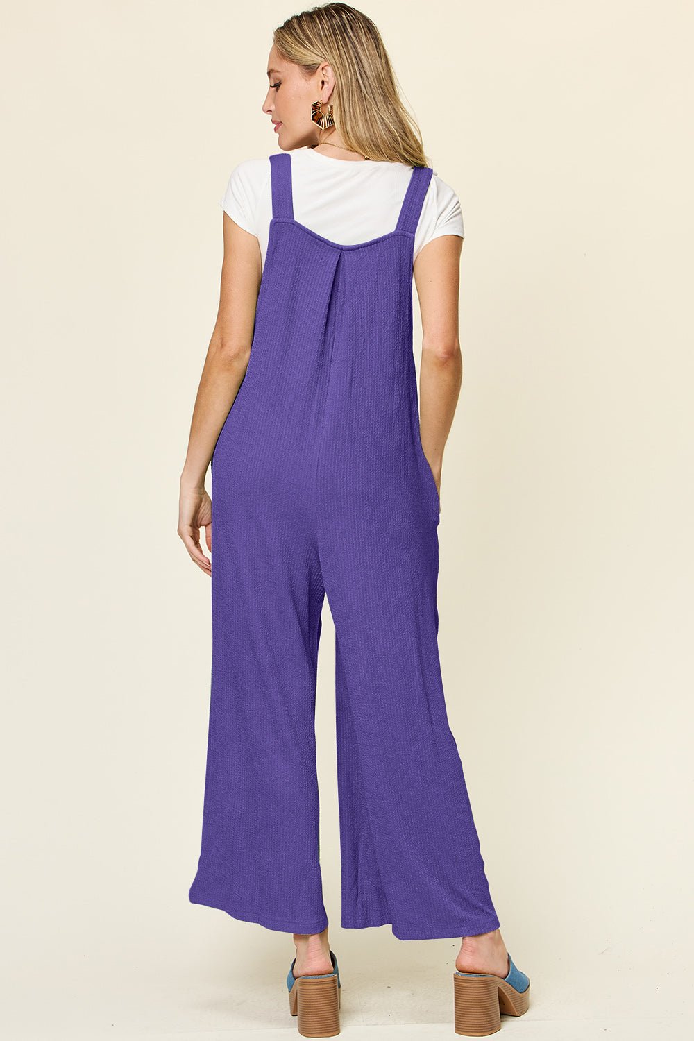 Double Take - Sleeveless Wide Leg Overalls