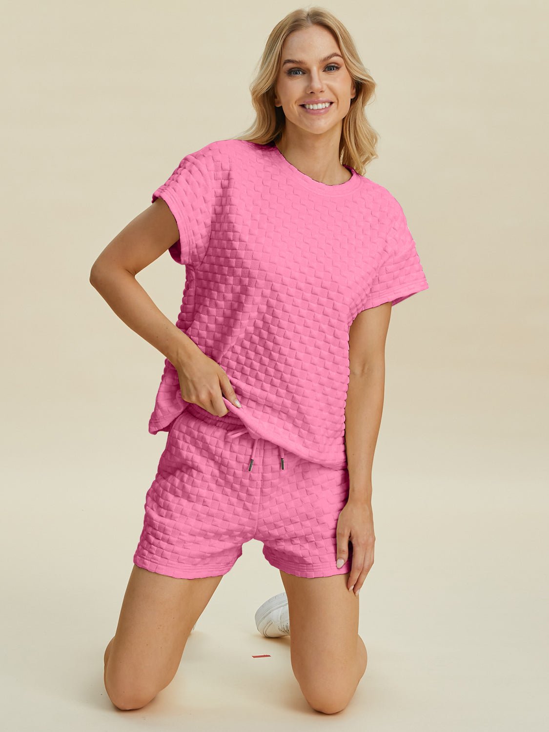 Double Take - T-Shirt and Drawstring Shorts Set