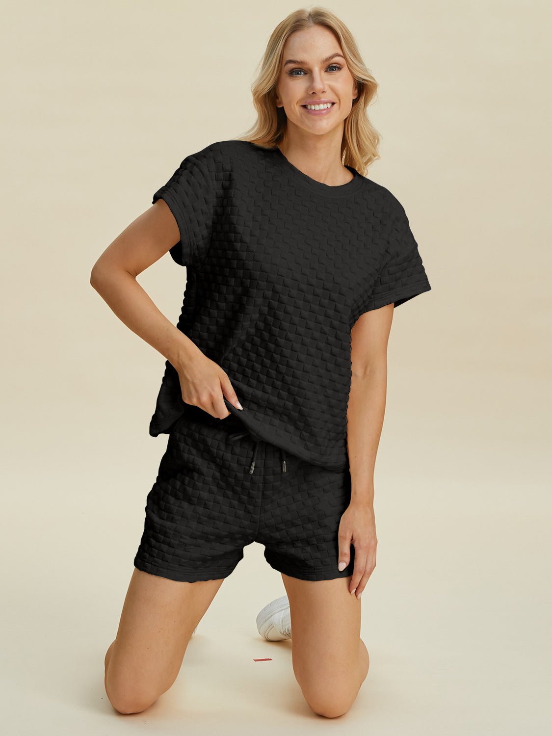 Double Take - T-Shirt and Drawstring Shorts Set