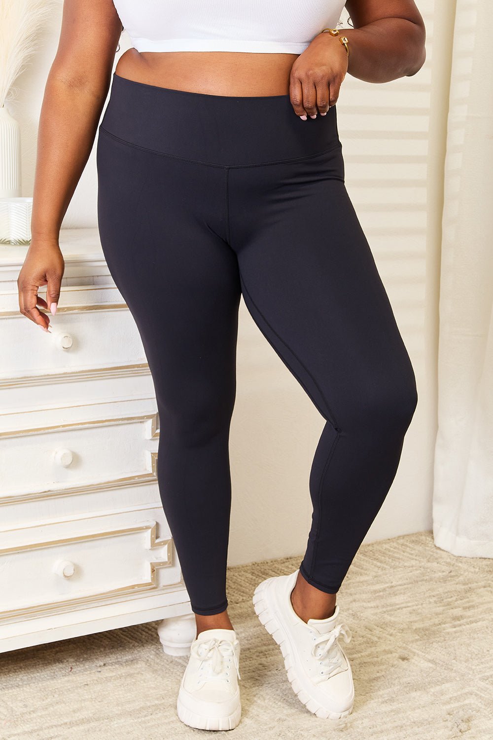 Double Take - Wide Waistband Active Leggings