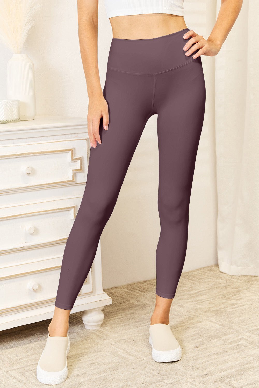 Double Take - Wide Waistband Active Leggings