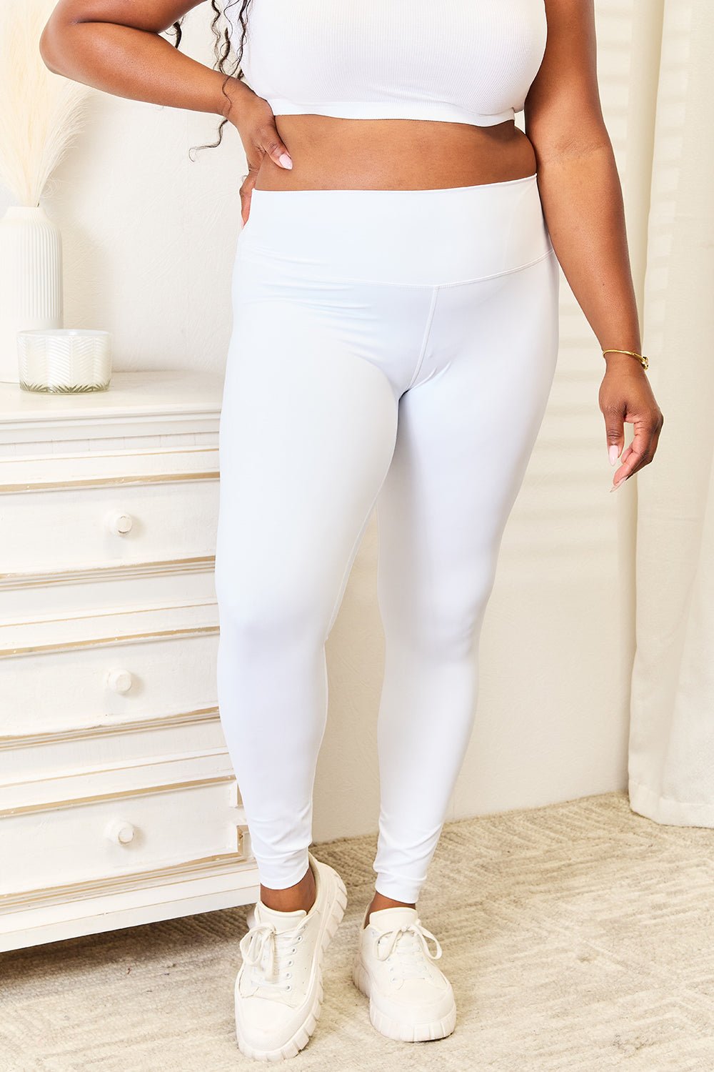 Double Take - Wide Waistband Active Leggings