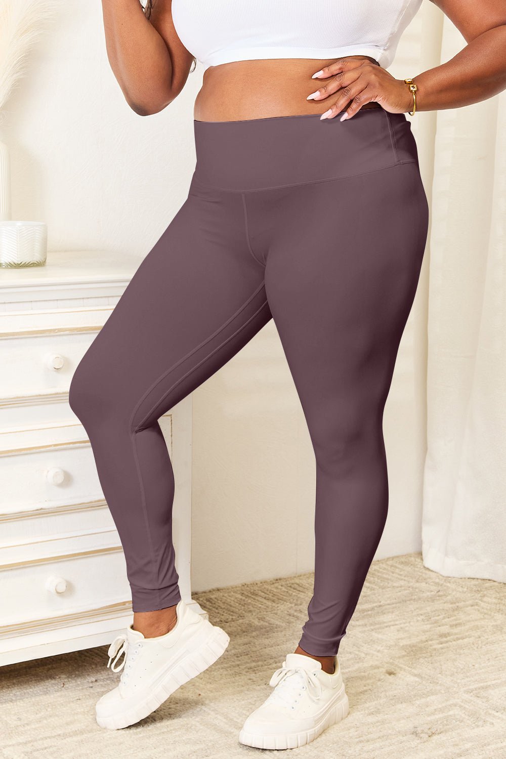 Double Take - Wide Waistband Active Leggings