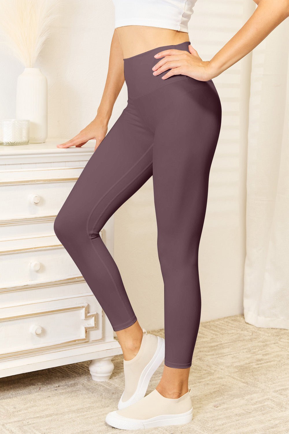 Double Take - Wide Waistband Active Leggings