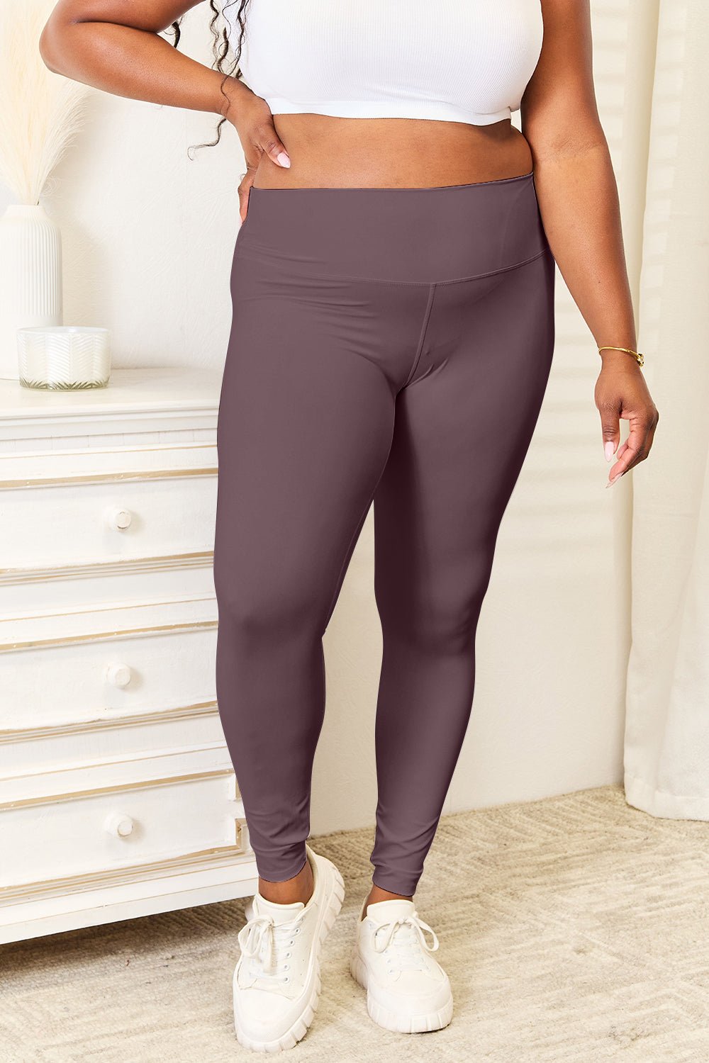 Double Take - Wide Waistband Active Leggings