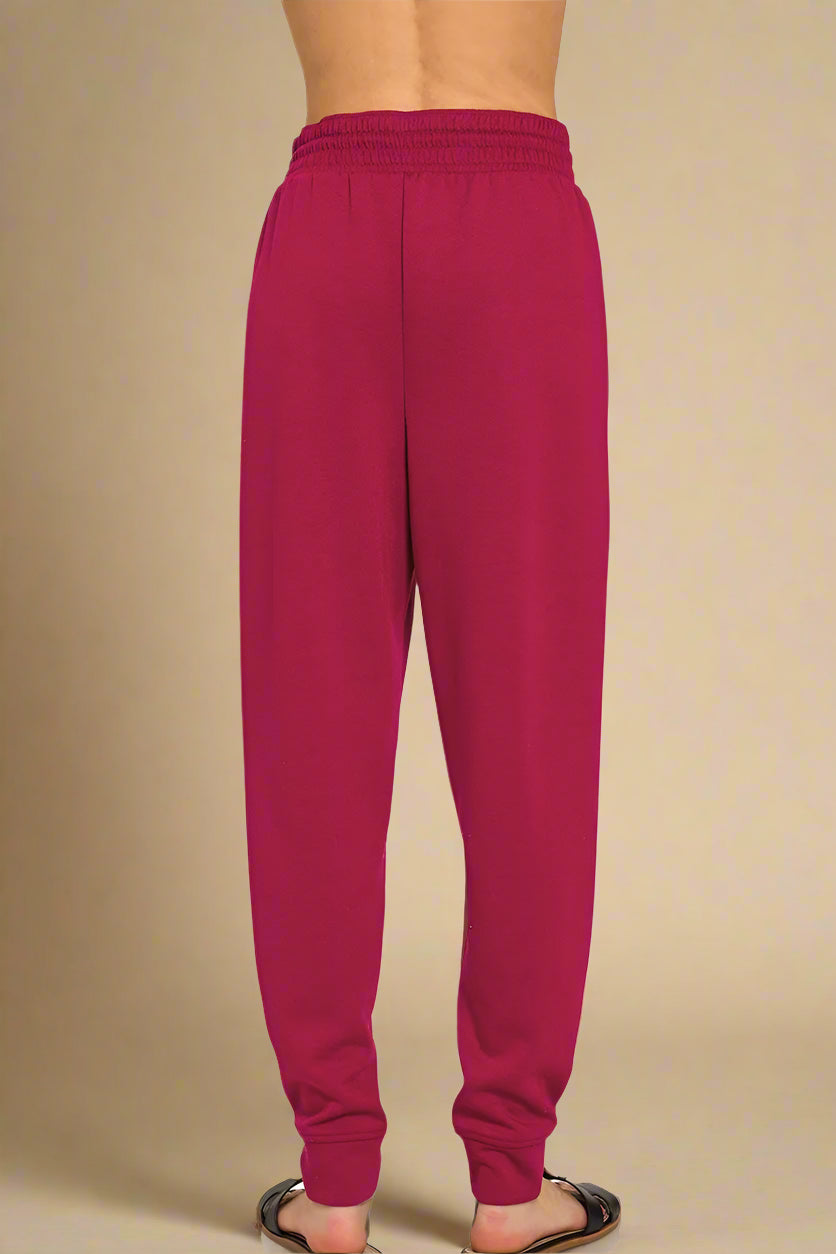 Red pants on a white background