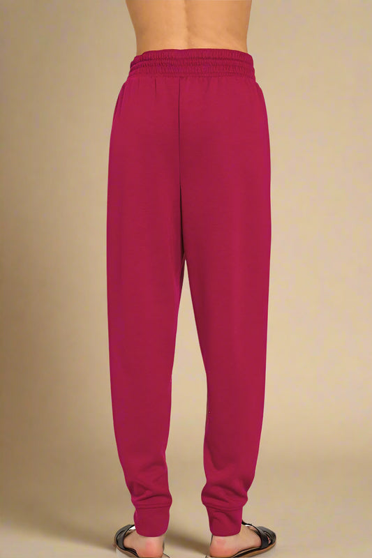 Red pants on a white background