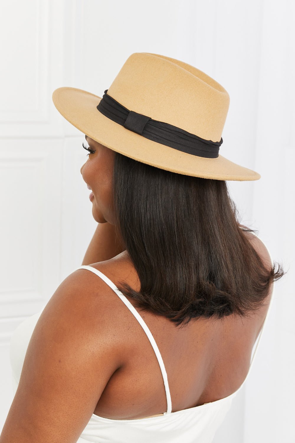 FAME ACCESSORIES - Khaki Fedora Hat