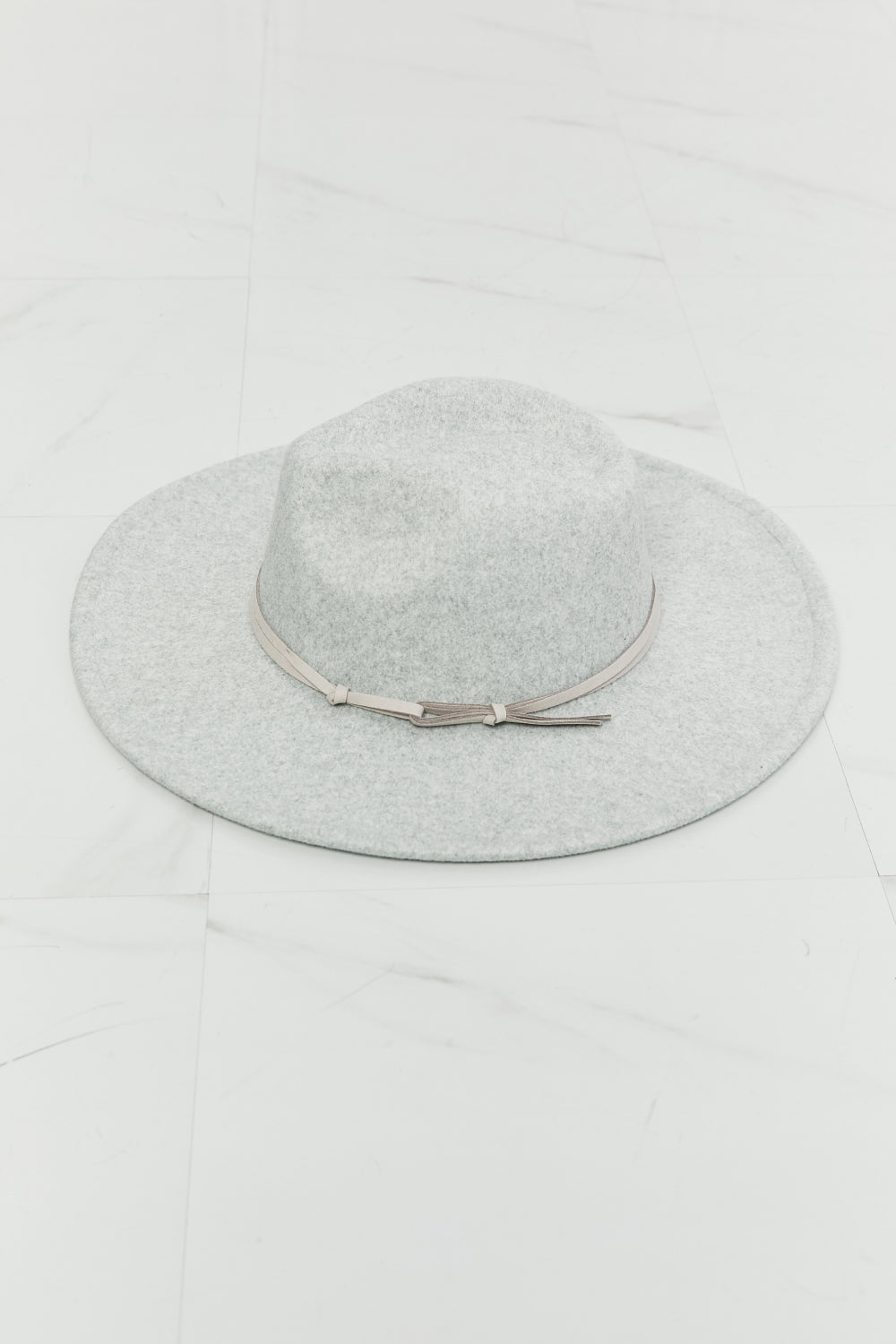 FAME ACCESSORIES - Light Gray Fedora Hat