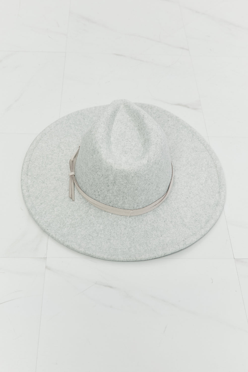 FAME ACCESSORIES - Light Gray Fedora Hat