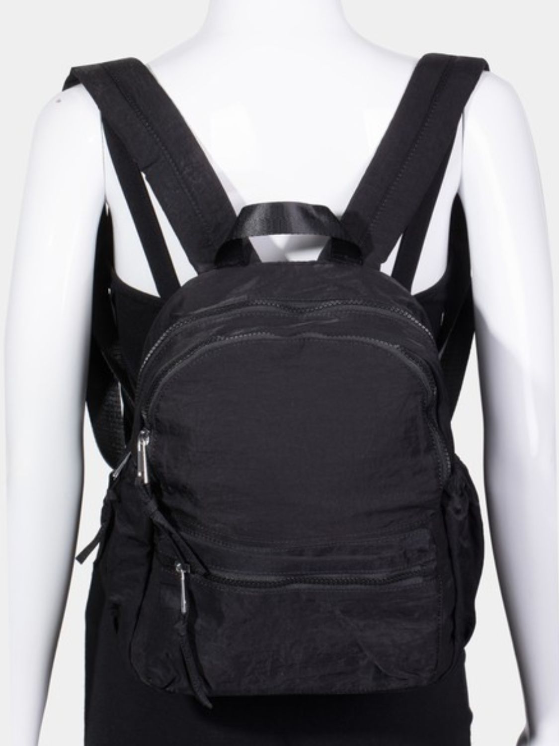 FAME ACCESSORIES - Nylon Multi Pocket Backpack