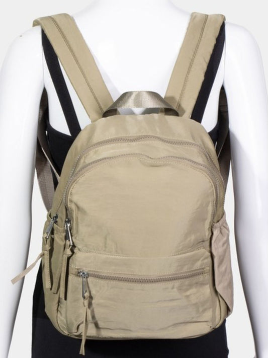 FAME ACCESSORIES - Nylon Multi Pocket Backpack