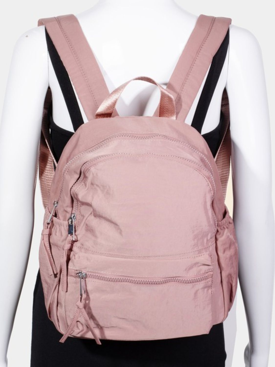 FAME ACCESSORIES - Nylon Multi Pocket Backpack