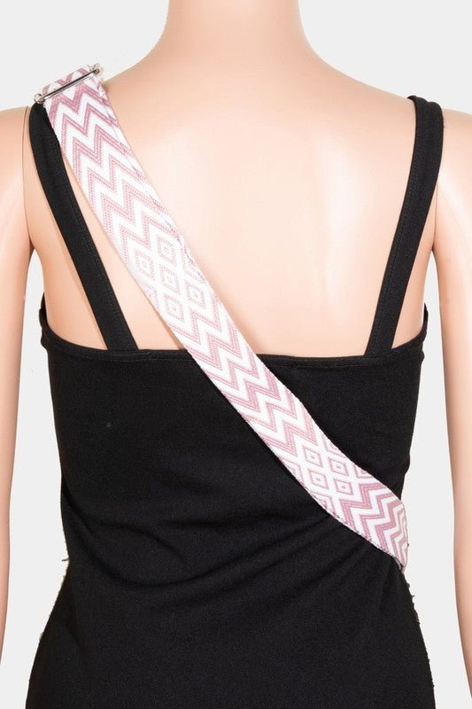 FAME ACCESSORIES - Textured Vegan Leather Sling Bag