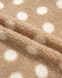 Camel & Ivory Polka Dot Sherpa Jacket