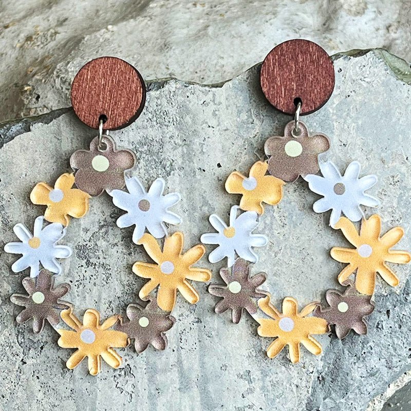 Floral Teardrop EarringsEarringsBeach Rose Co.