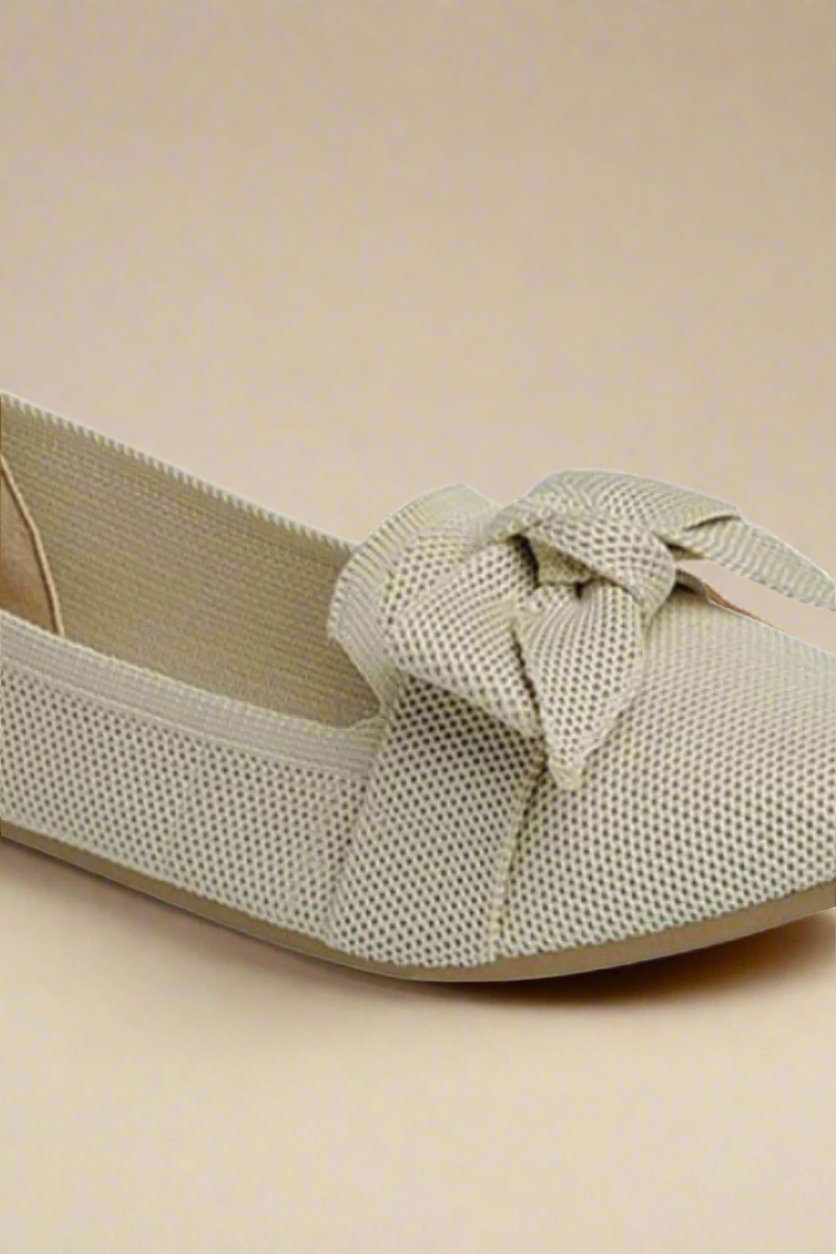 Forever Link - Bow Tie Slip On Ballet Flats