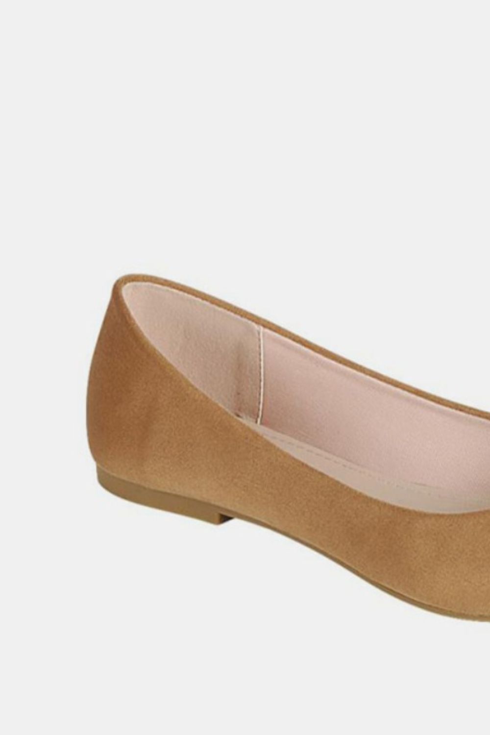 Forever Link - Pointy Toe Slip On Flats in Tan