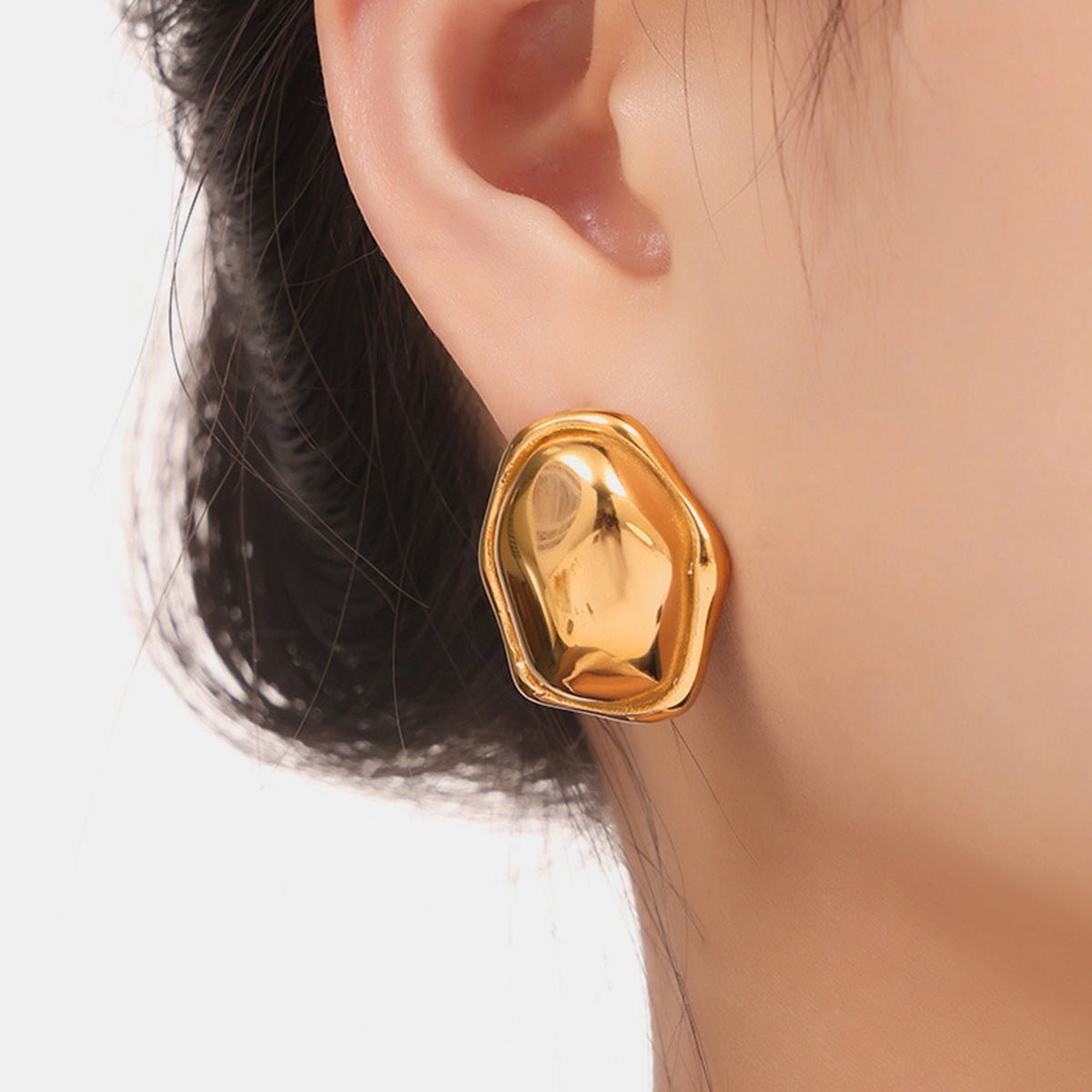 Geometric Shape Gold EarringsEarringsBeach Rose Co.