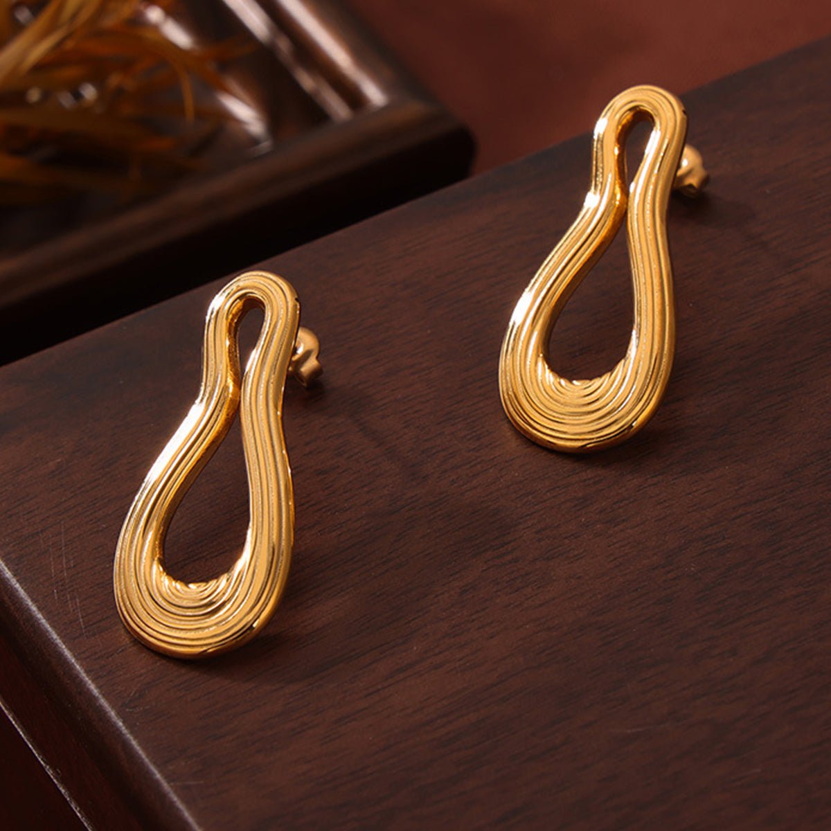 Geometric Shape Gold EarringsEarringsBeach Rose Co.