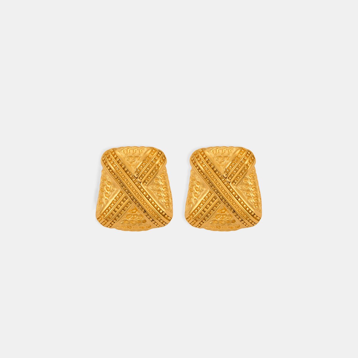 Geometric Shape Gold EarringsEarringsBeach Rose Co.