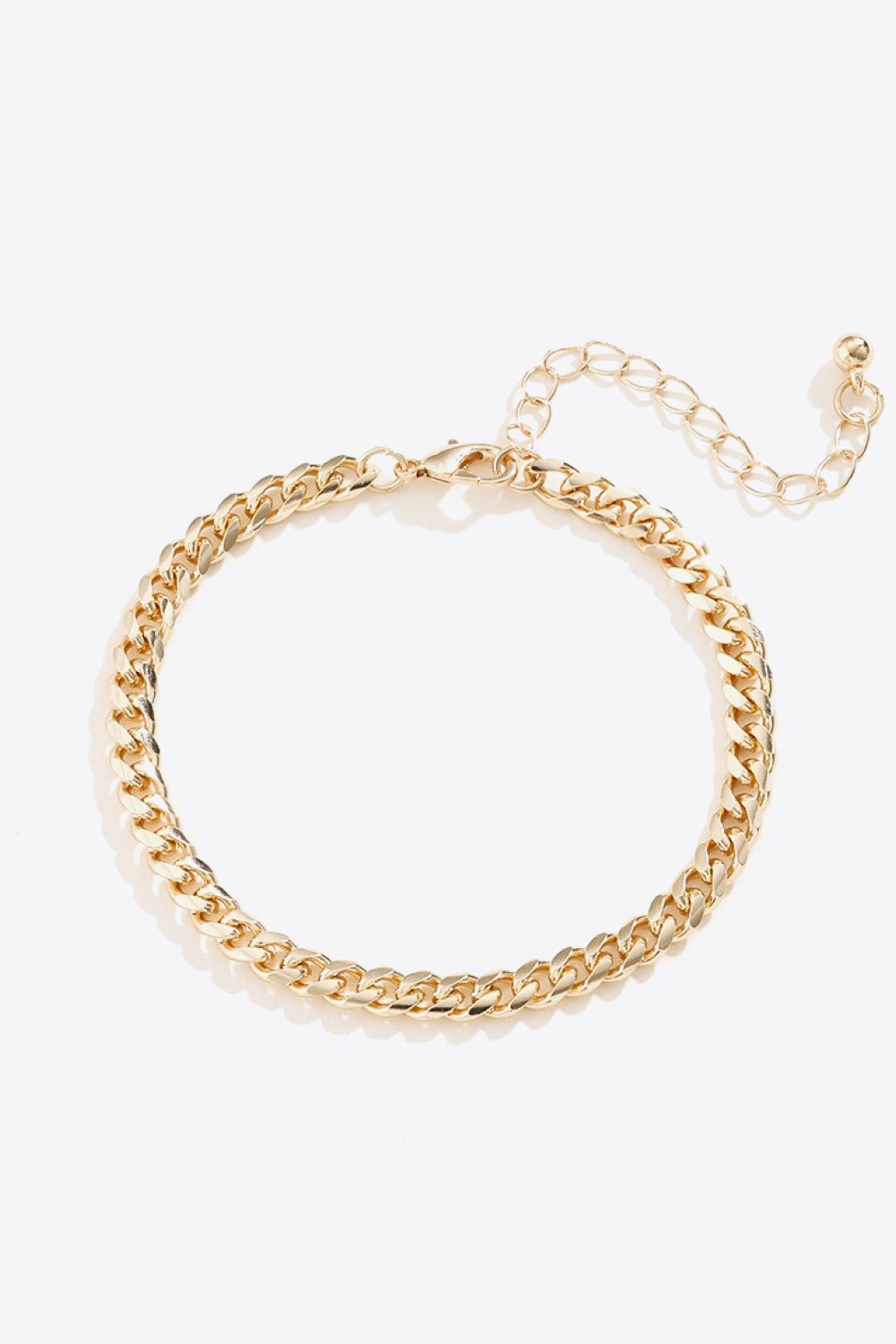 Gold Curb Chain BraceletBraceletBeach Rose Co.