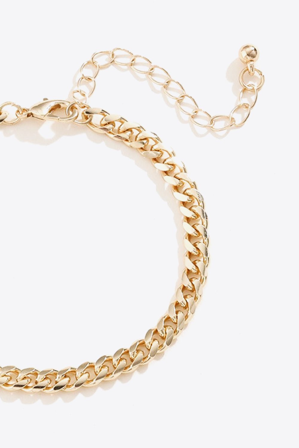 Gold Curb Chain BraceletBraceletBeach Rose Co.