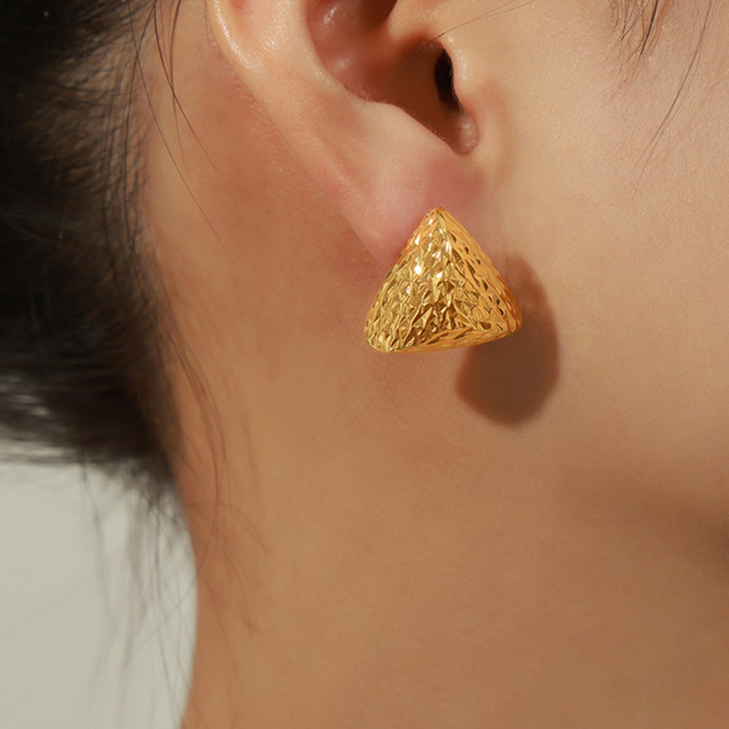 Gold Geometric Post EarringsEarringsBeach Rose Co.