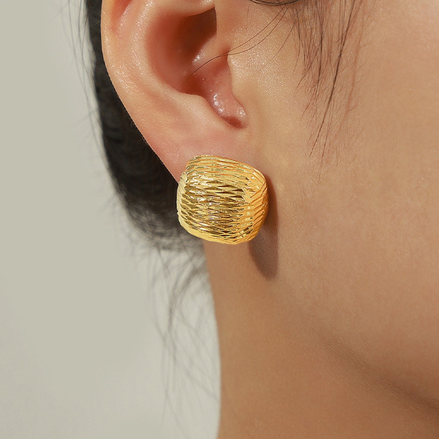 Gold Geometric Post EarringsEarringsBeach Rose Co.