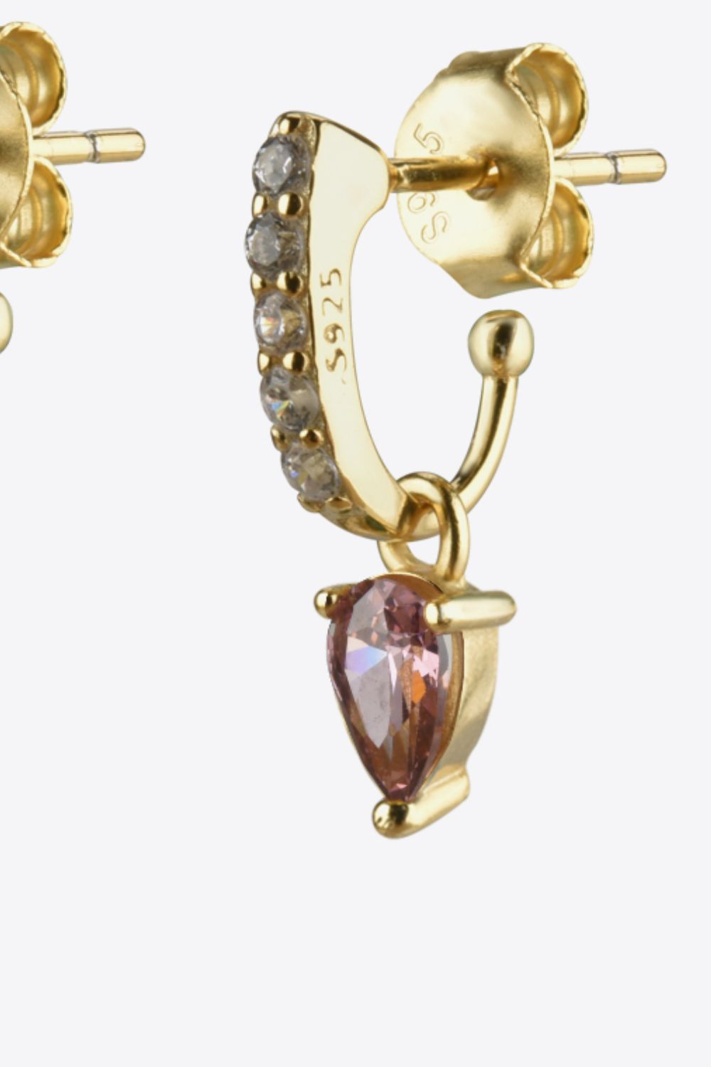 Gold Opal & Zircon Drop EarringsEarringsBeach Rose Co.