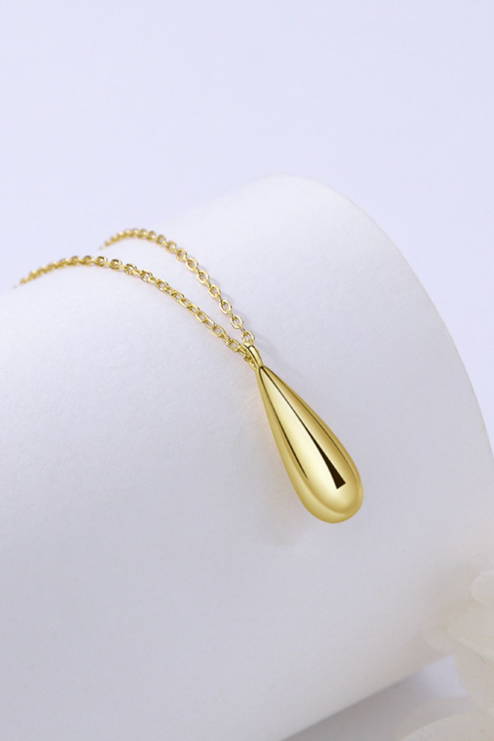 Gold Teardrop Pendant NecklaceNecklaceBeach Rose Co.