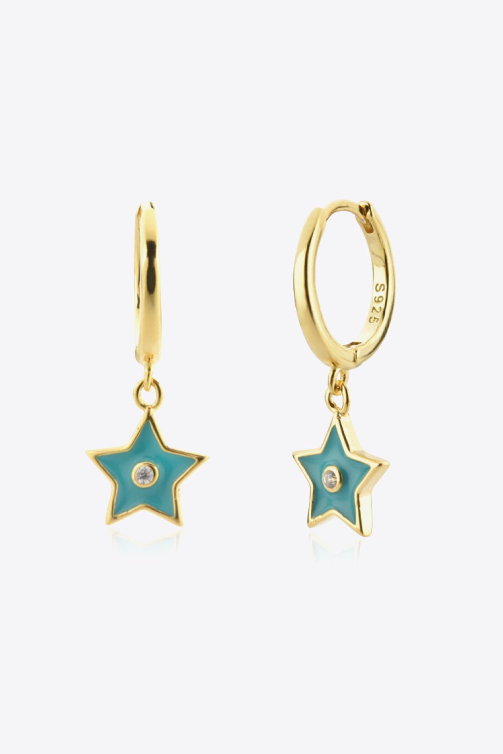 Gold Zircon Star Drop EarringsEarringsBeach Rose Co.
