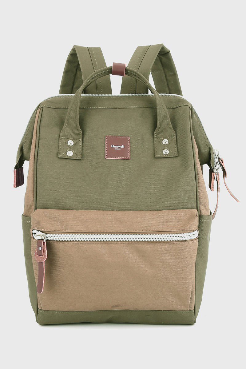 HIMAWARI - Large Water Resistant Canvas Contrast Pocket Backpack