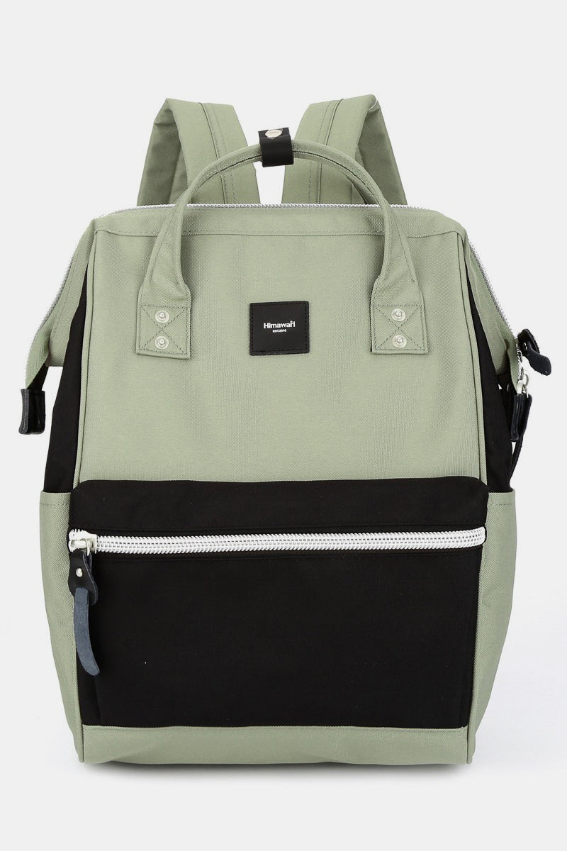 HIMAWARI - Large Water Resistant Canvas Contrast Pocket Backpack