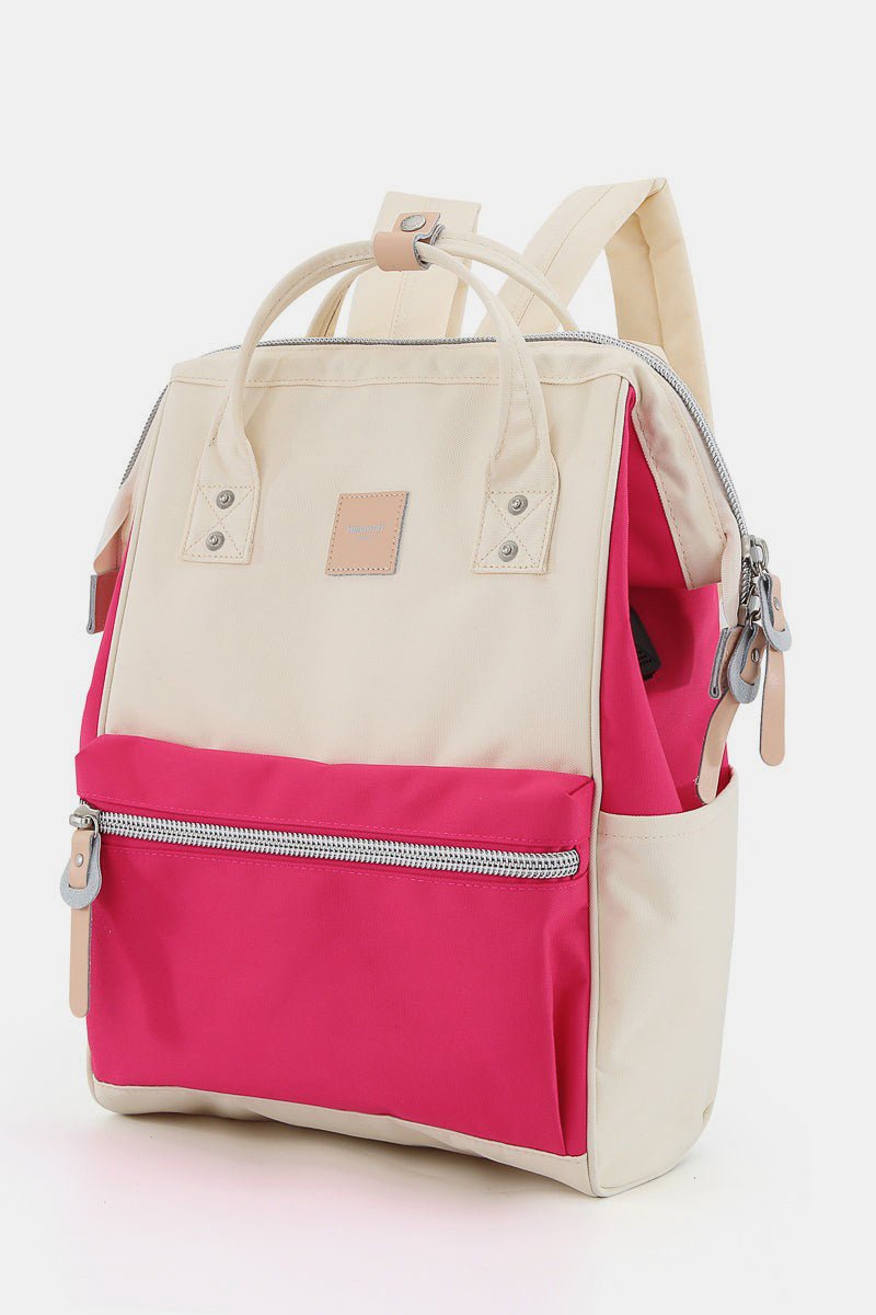 HIMAWARI - Large Water Resistant Canvas Contrast Pocket Backpack