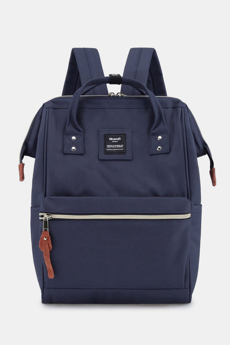 HIMAWARI - Waterproof Canvas Backpack with Side Pockets