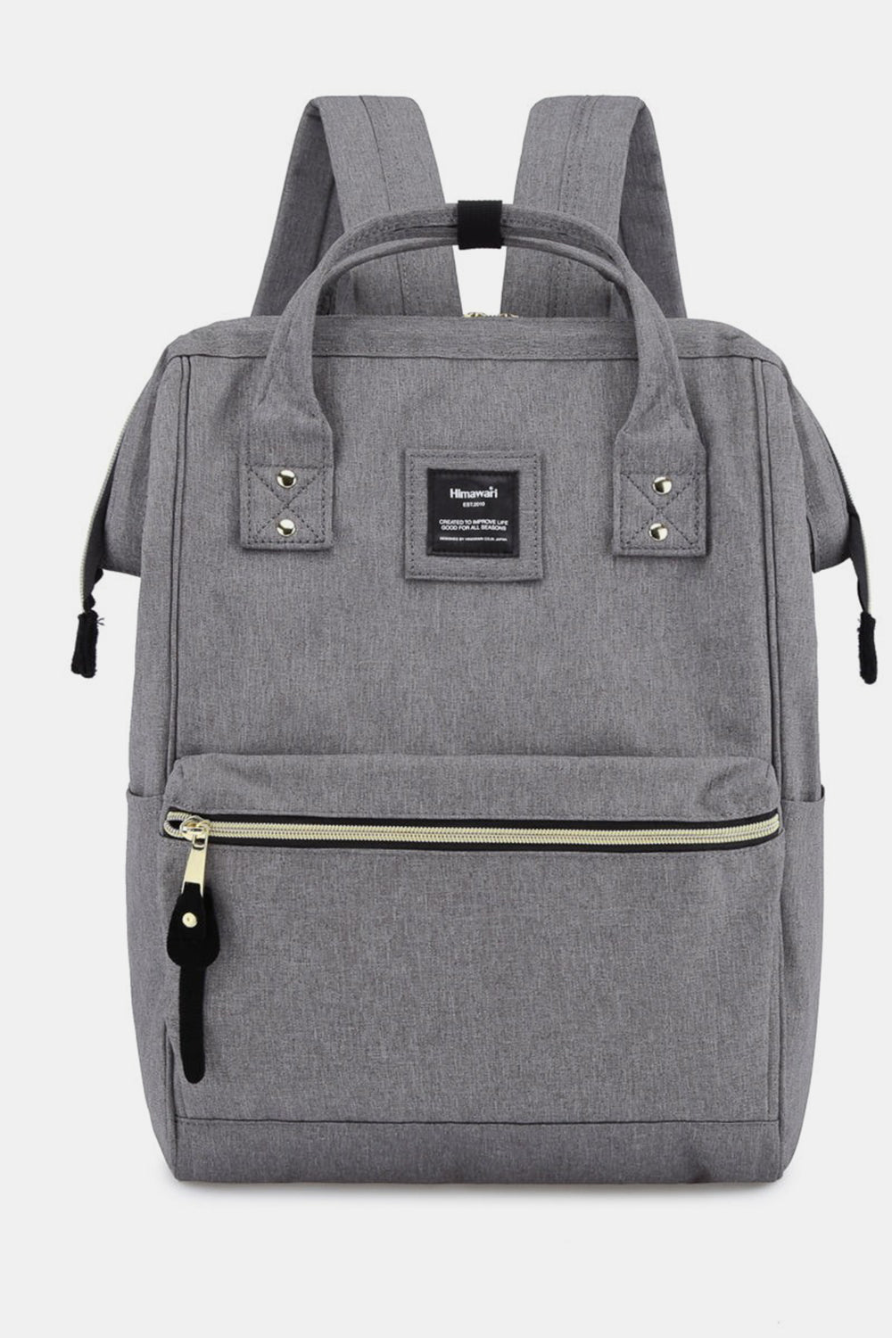 HIMAWARI - Waterproof Canvas Backpack with Side Pockets