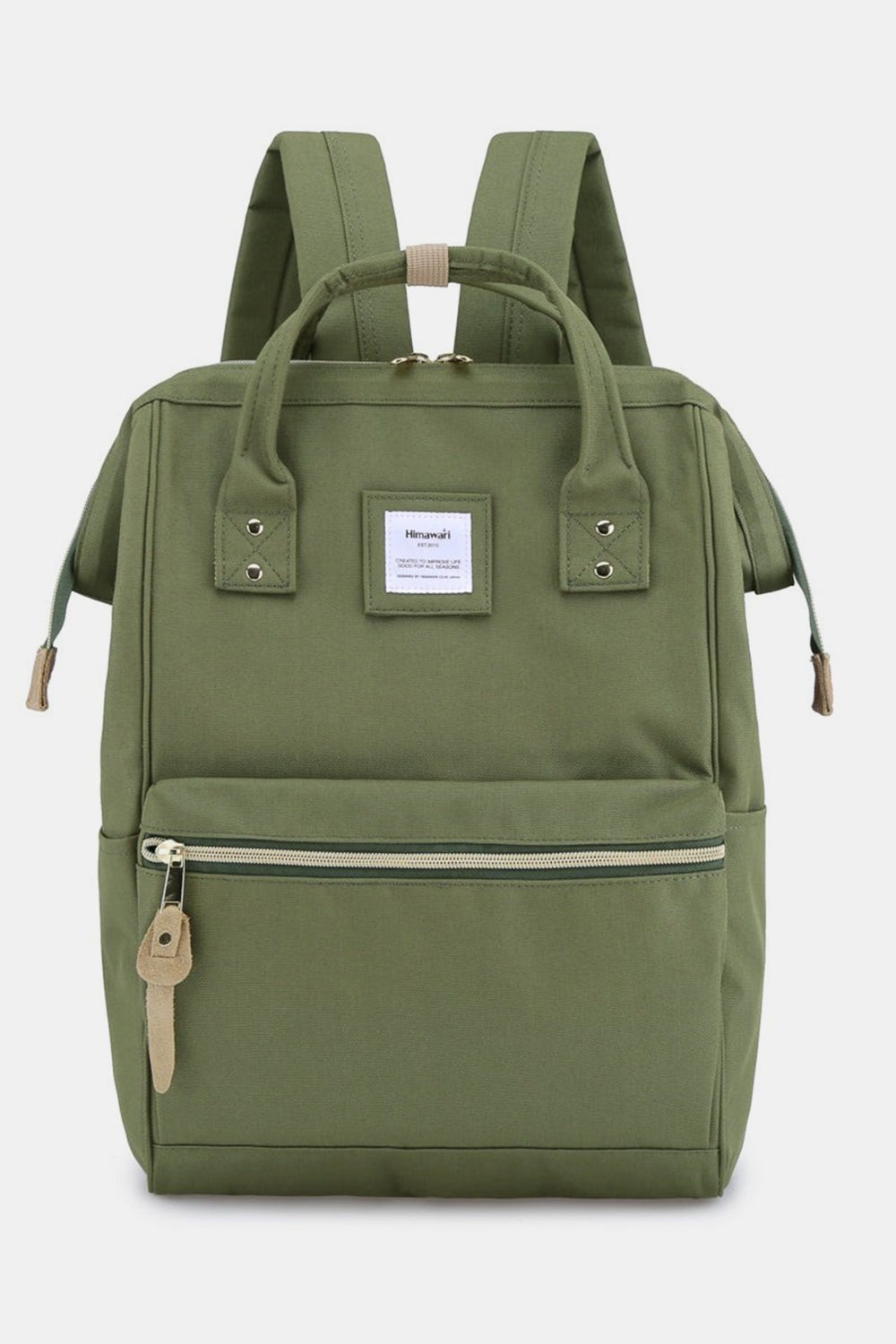 HIMAWARI - Waterproof Canvas Backpack with Side Pockets