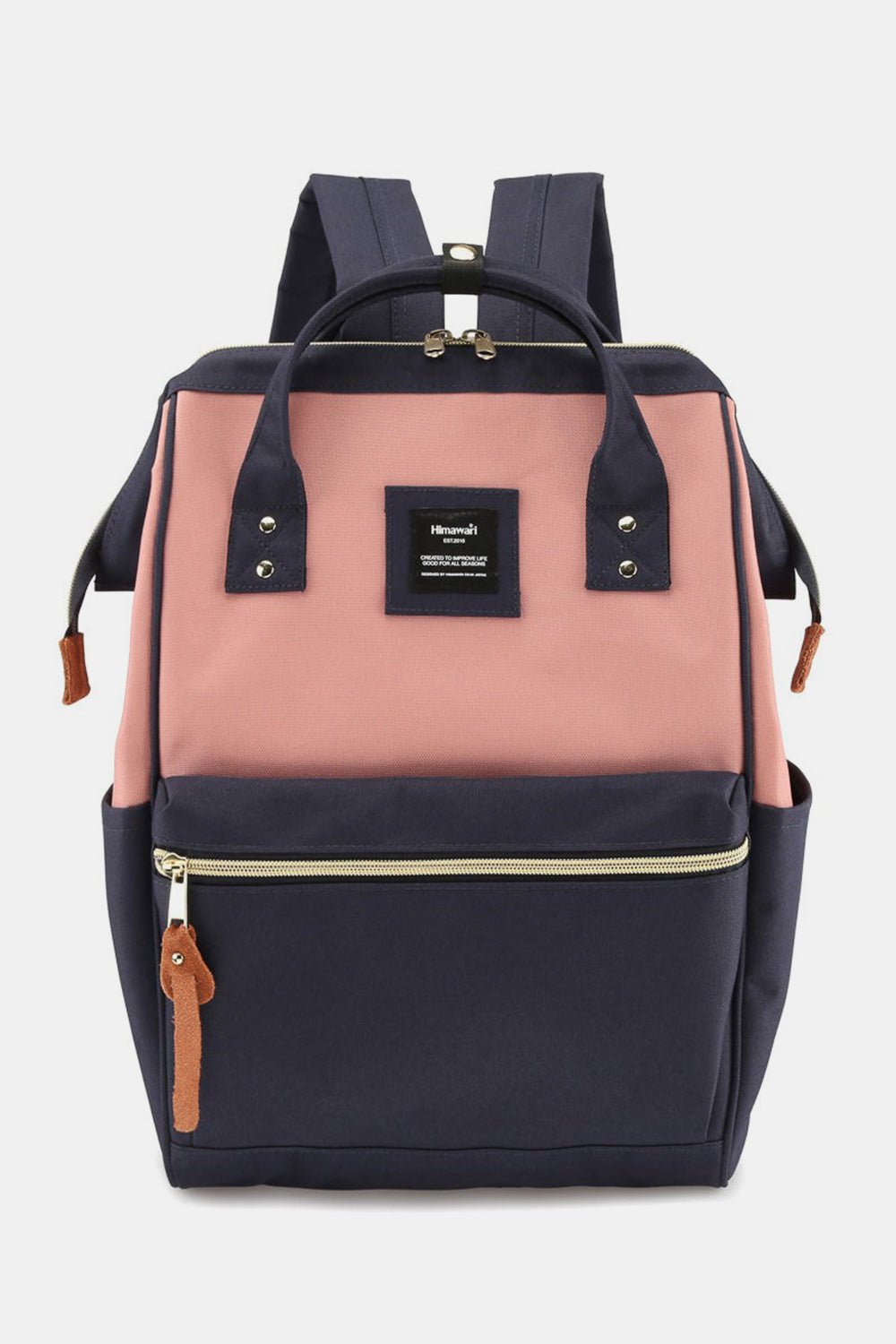 HIMAWARI - Waterproof Canvas Backpack with Side Pockets