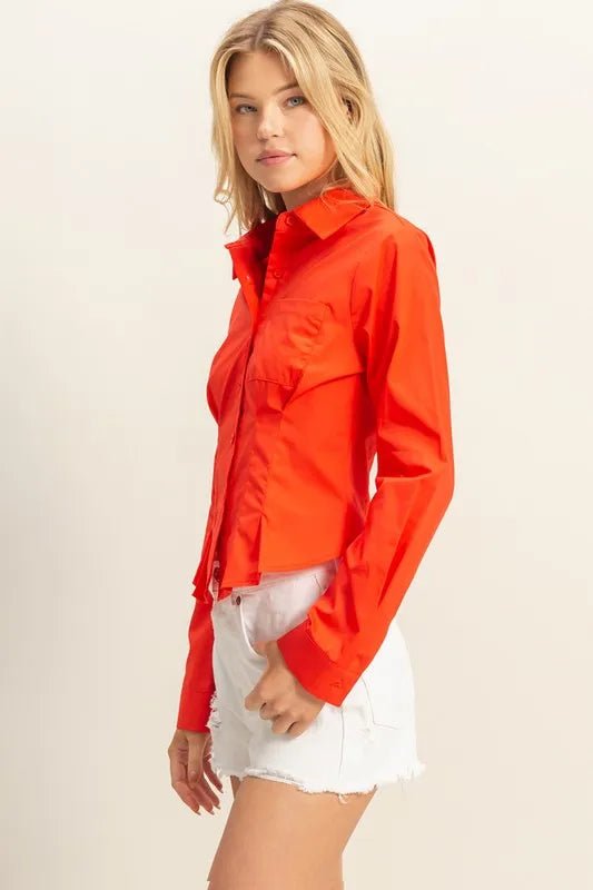 HYFVE - Bright Red Tailored Button - Up Shirt