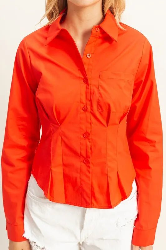 HYFVE - Bright Red Tailored Button - Up Shirt