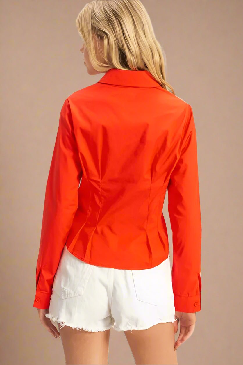 HYFVE - Bright Red Tailored Button - Up Shirt