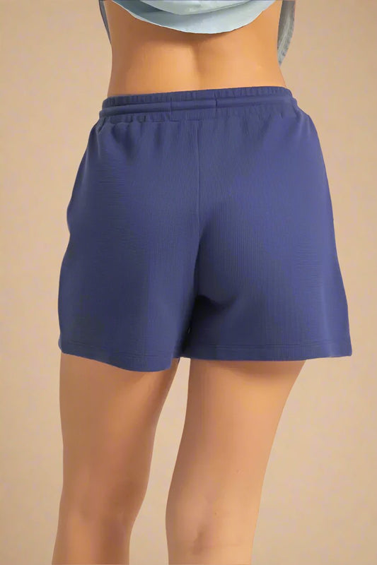 HYFVE - Indigo Waffle Knit Cargo Shorts