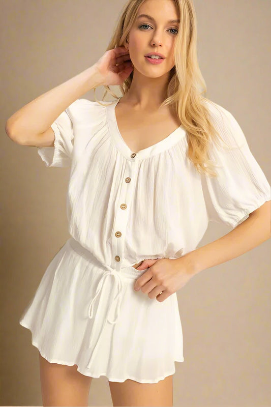 HYFVE - Ivory Button - Front Set with Matching Skort