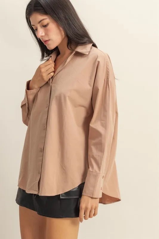 HYFVE - Mocha Taupe Button - Up Shirt