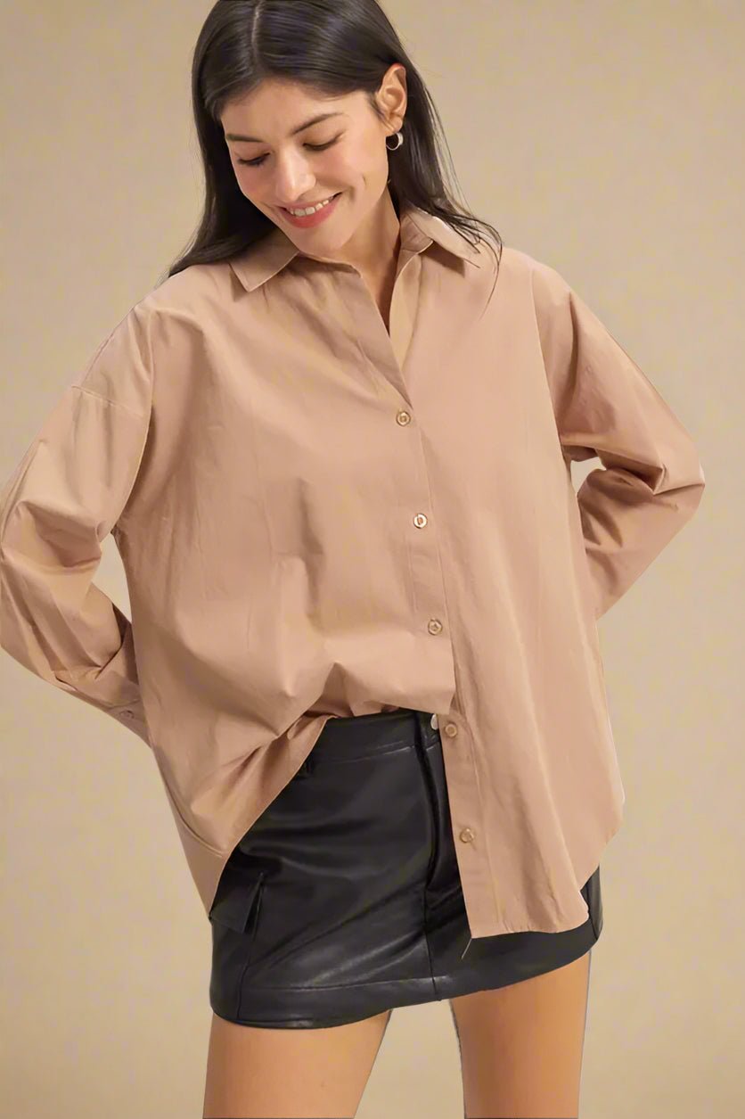 HYFVE - Mocha Taupe Button - Up Shirt