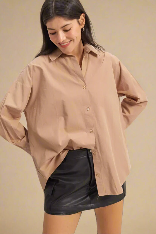 HYFVE - Mocha Taupe Button - Up Shirt