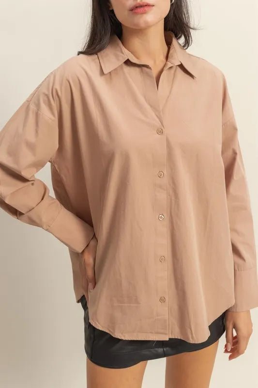 HYFVE - Mocha Taupe Button - Up Shirt